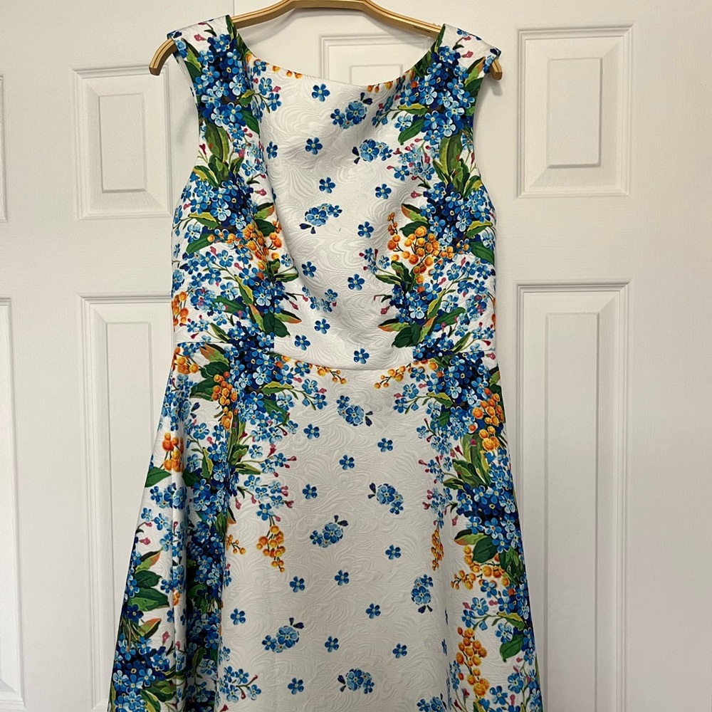 Beautiful blue and white dress